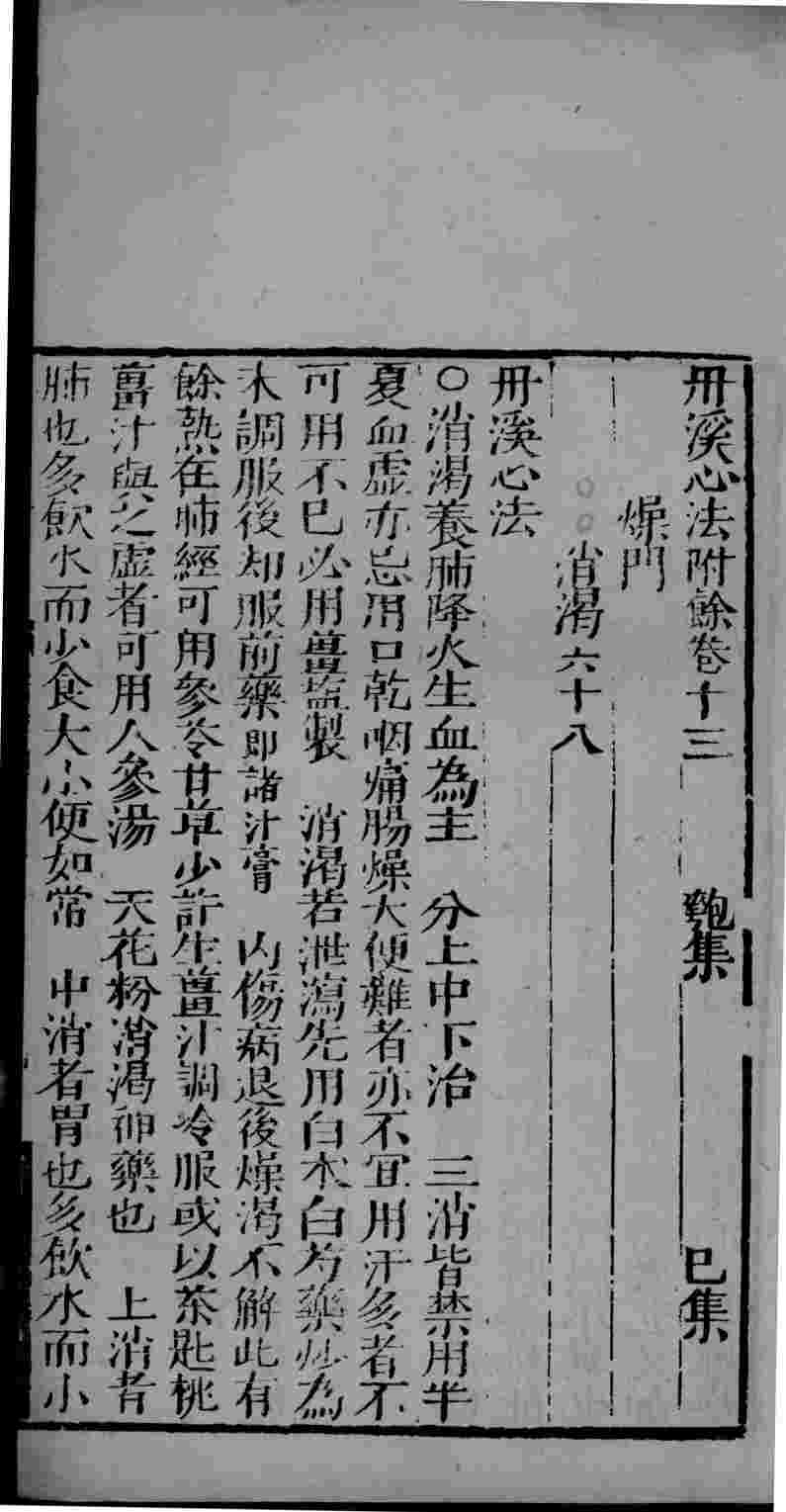 丹溪心法附余  卷13-15